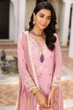 NOOR LUXURY CHIKAN KARI UNSTITCHED NLCL23-Pink-D9-B