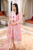 NOOR LUXURY CHIKAN KARI UNSTITCHED NLCL23-Pink-D9-B